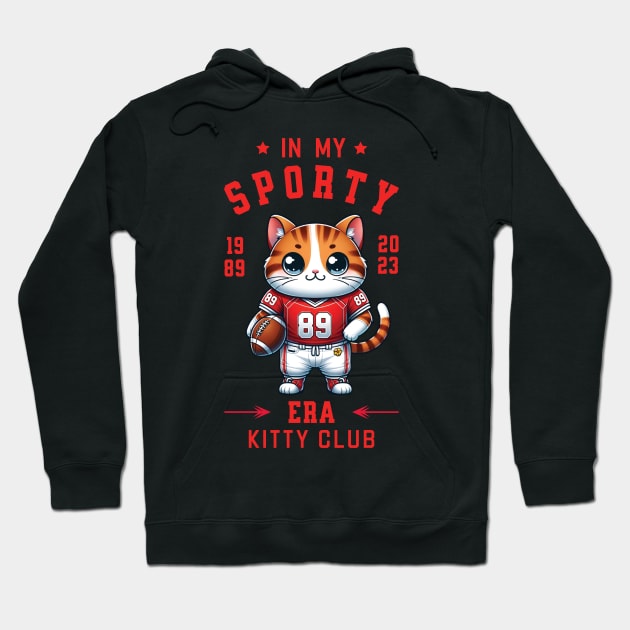 In my sporty era - Cute cat design Hoodie by Kicosh